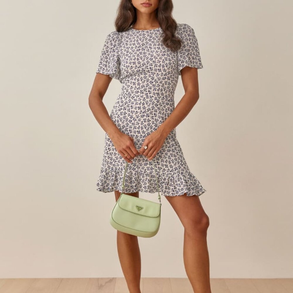 Reformation Beesley Mini Dress in Bombay Size 0